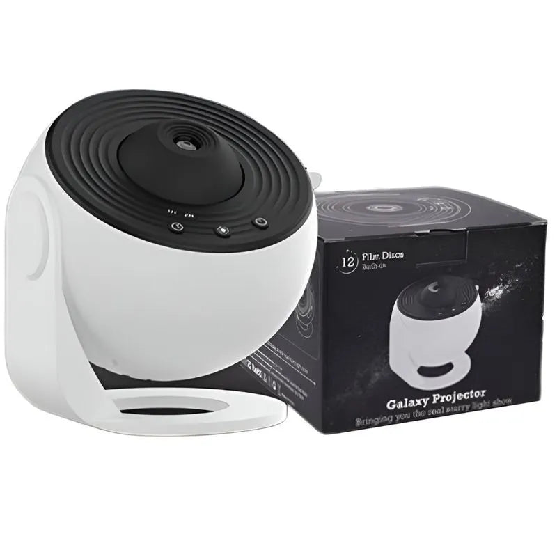 Proyector Galaxias Luz Nocturna Discos Intercambiables HD Giratorio