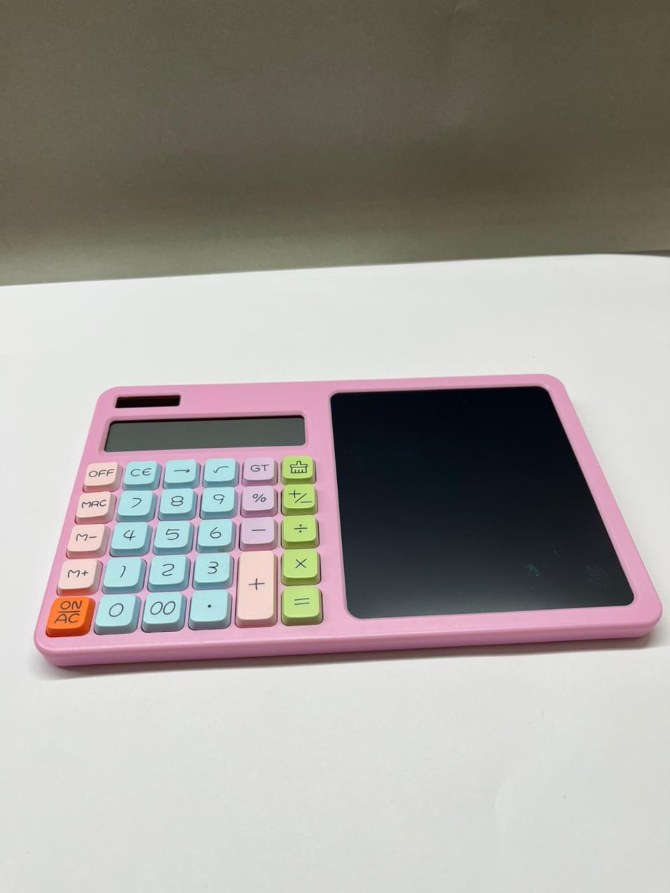 Calculadora con bloc digital LCD