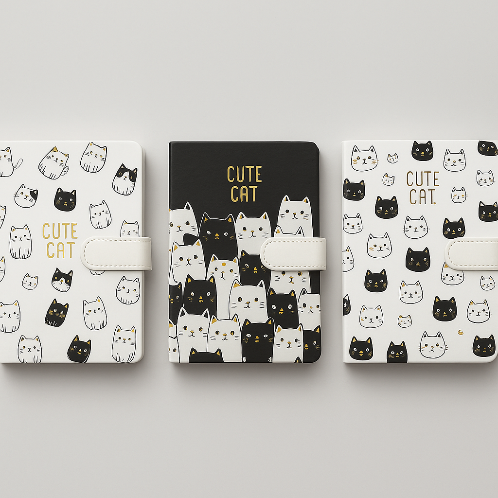 Agenda “Cute Cat” con broche