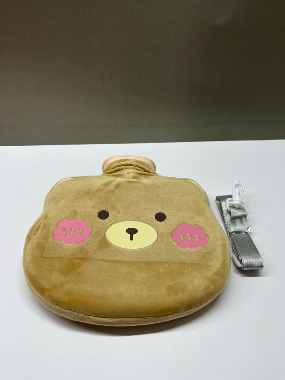Bolsa de agua caliente con funda de peluche