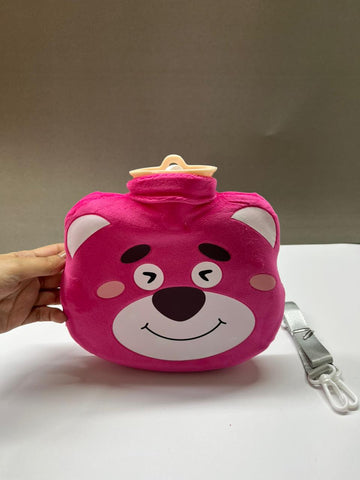 Bolsa de agua caliente con funda de peluche