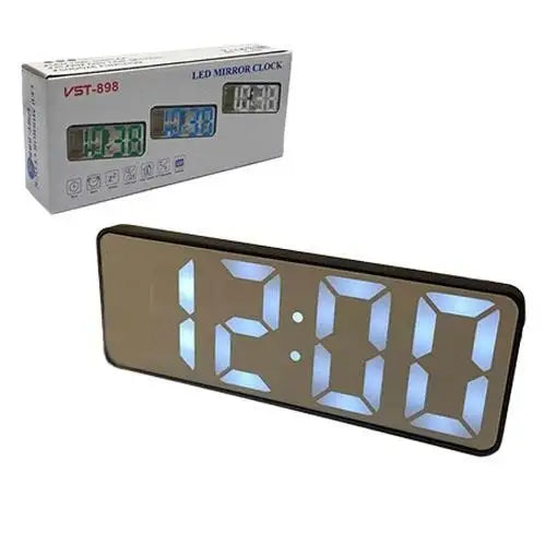 RELOJ DIGITAL ESPEJO RECTANGULAR