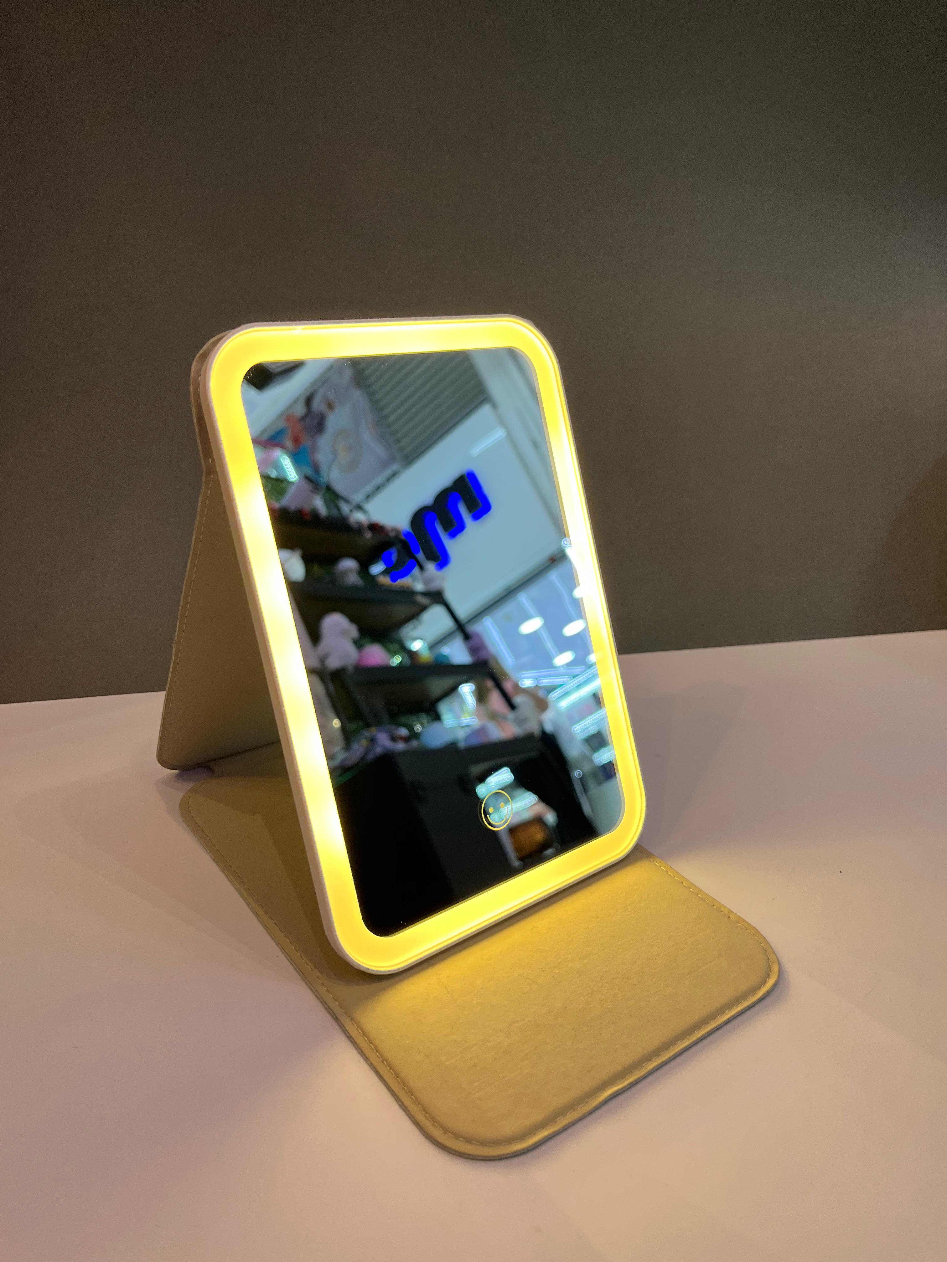 Espejo de Maquillaje con Luz LED – 3 Intensidades