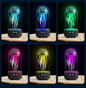 Parlante medusa (reloj- lampara)