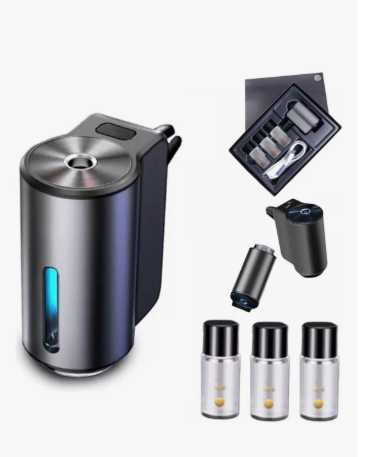 Difusor Inteligente para Carro con Luz LED y Aromatización Automática
