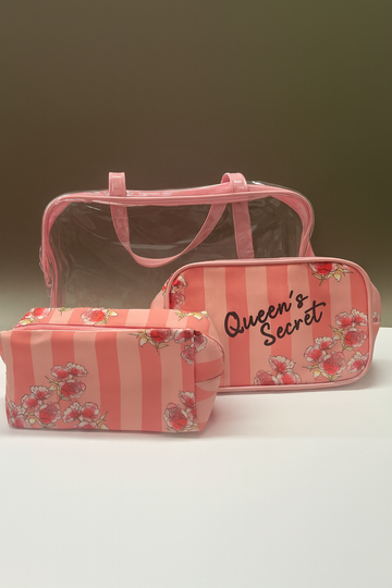 Set cosmetiqueras x 3 queen secret