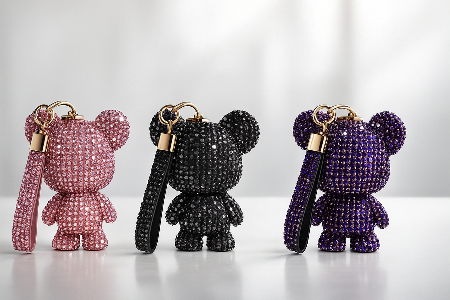 Llavero Osito Cristales