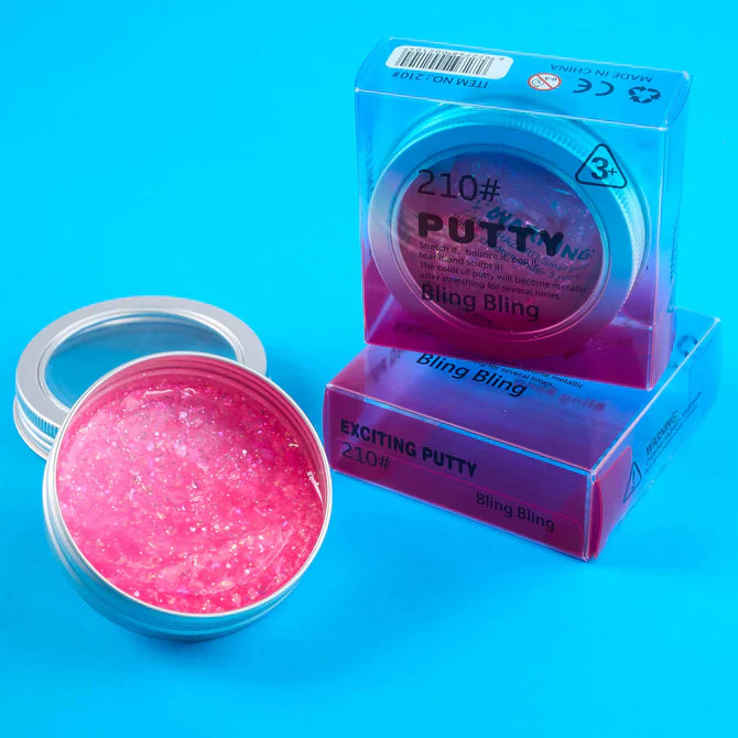 Masilla Putty Bling Bling – Rosada con Brillo