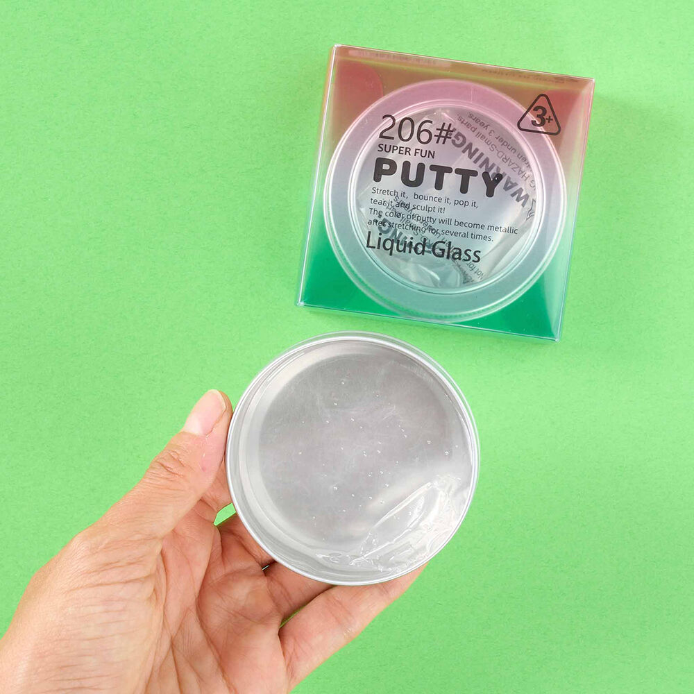 Masilla Transparente Liquid Glass – Super Fun Putty