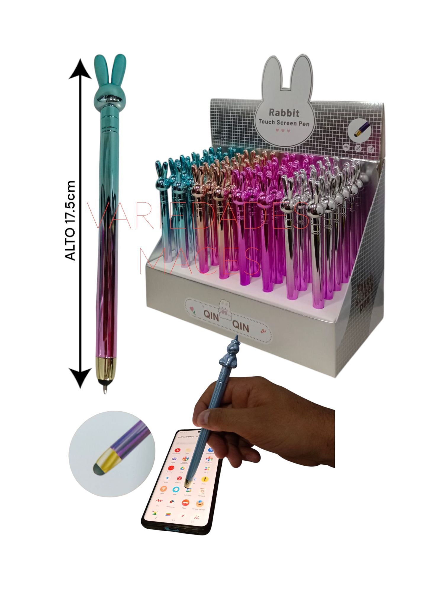LAPICERO CONEJO CON PUNTA PARA CELULAR
