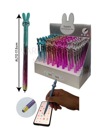LAPICERO CONEJO CON PUNTA PARA CELULAR